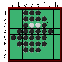 全滅に注意！　オセロ初心者向け、中盤の練習問題