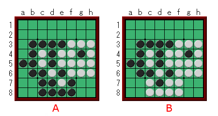 オセロで勝つコツ－初心者向け、中盤の練習問題