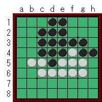 オセロ初級者向け、中割りの実践問題No.1
