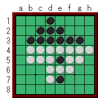 オセロ初級者向け、中割りの実践問題No.1