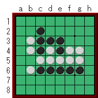 オセロ初級者向け、中割りの実践問題No.1